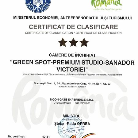 Green Spot - Premium Studio - Sanador Victoriei بوخارست المظهر الخارجي الصورة